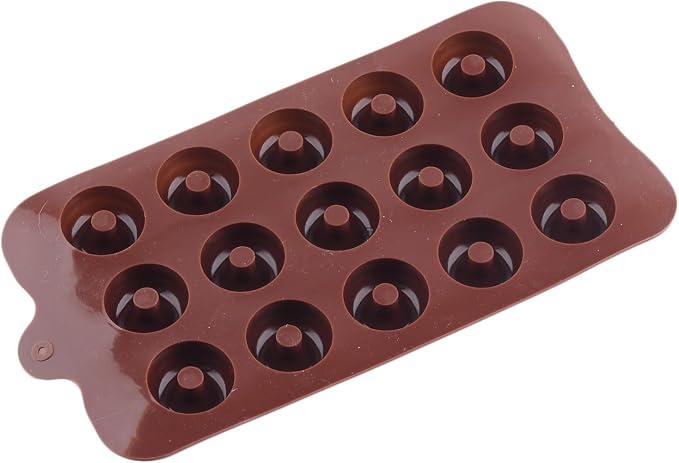 15 Cavity Donut Shapes Silicone Candy Molds For Gummy Candy Chocolate Cake Decoration Set Of 2