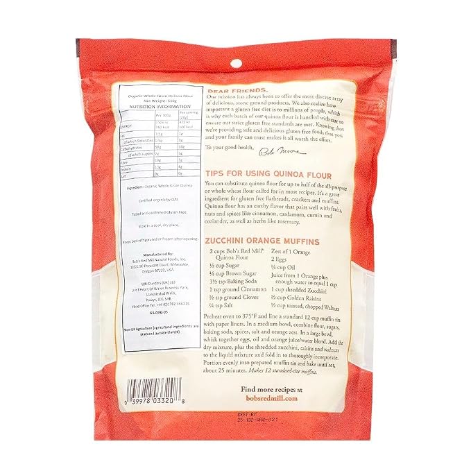 Bob's Red Mill Organic Quinoa Flour, 18 Ounce