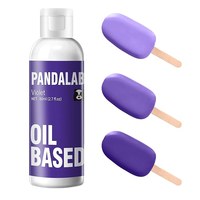Violet Oil Based Food Coloring for Chocolate, Candy Melts, Donuts, Strawberries, Frosting, Cake, Professional Edible Oil Chocolate Dye for Baking - 80 Milliliters 2.7 Fl.Oz