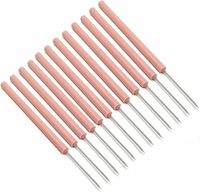 A2Z-Cookie Scribe Tool Stir Needle Cookie Decorating Tool, DIY Baking Pin Whisk Spatula Stainless Steel Needle Biscuit Shaping Icing Pin Scribe Modeling Tool - for Icing & Fondant Shaping (12 Pcs STR)