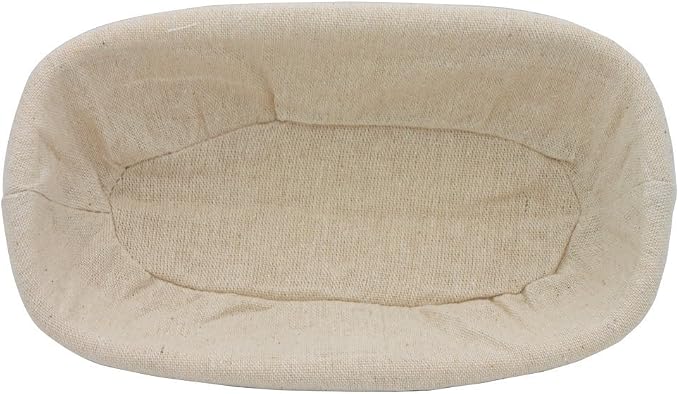 BetterJonny 9 inch Rectangle Banneton Bread Proofing Basket, Artisan Bread Dough Proofing Rattan Basket +Liner Combo for Professional and Home Bakers