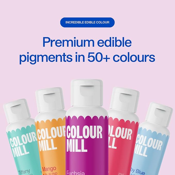 Colour Mill Oil Blend Food Coloring, Nudes Pack - 20 Milliliters Each of 6 Colors: Blush, Lavender, Lilac, Nude, Taupe and White