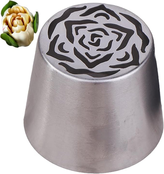 Icing Piping Set, Flower Piping Tips Stainless Steel Flower Frosting Nozzles DIY Cake Decorating Supplies for Home Kitchen Baking Accessories, Russian Tips