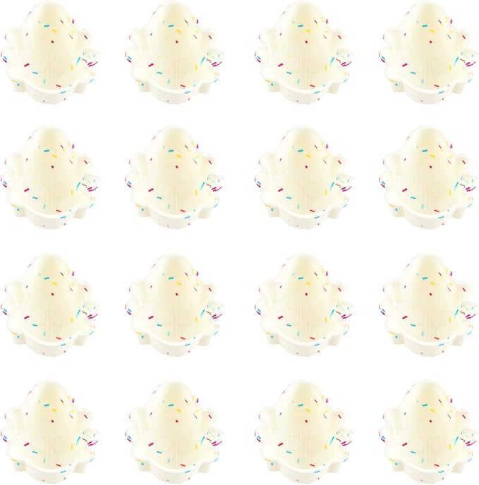 Silicone Mini Fluted Cake Pan Set 12 Pack Nonstick Mini Flan Molds Cute Baking Mold for Cupcakes Donuts Muffins Brownies Cornbread Jelly for Owen Reusable Baking Tray(White, Beetle)