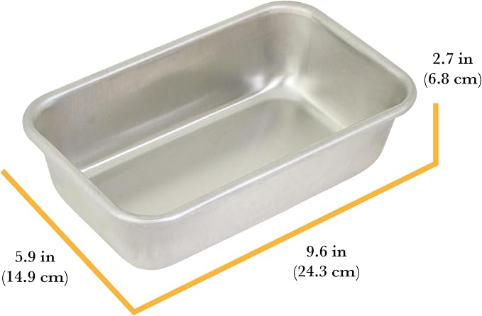 Chigcago Metallic Recyled Aluminum 9x5 Loaf Pan, Made With Reycled Aluminum, Perfect For Everyday And Small Batch Baking (Pack of 6)