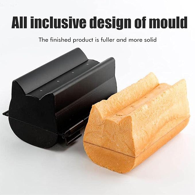 JTLB Loaf Pan with Lid, Bread Loaf Pan, Non Stick Bread Cute Cat Shaped Bread Baking Tool for DIY Cakes Biscuits (large)