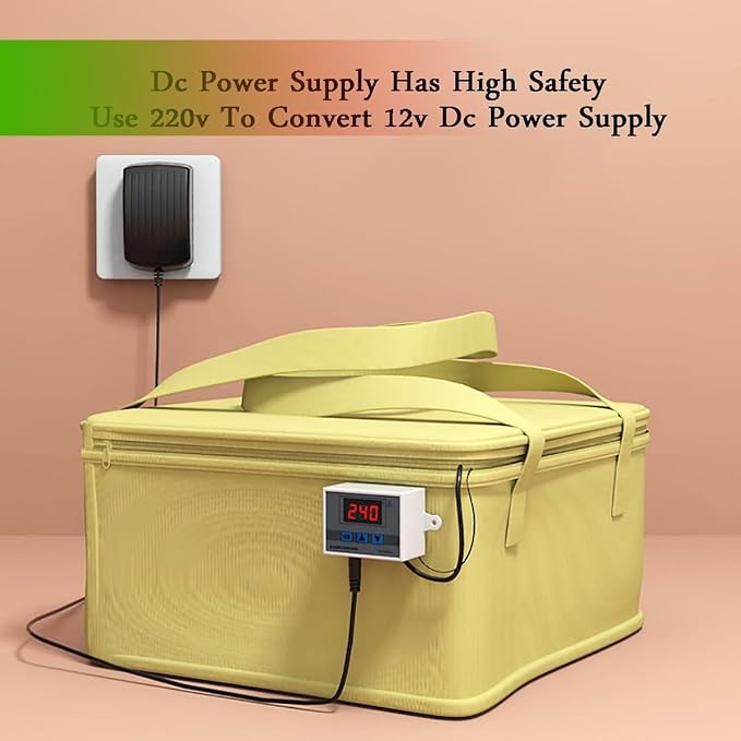 Foldable Dough Proofer Dough Fermentation Box with Heater and Timing,Dough Fermentation Cabinet,-50-110°C Accurate Temperature Control, Sourdough Bread Making Tool Set,for Making Bread Fermentation