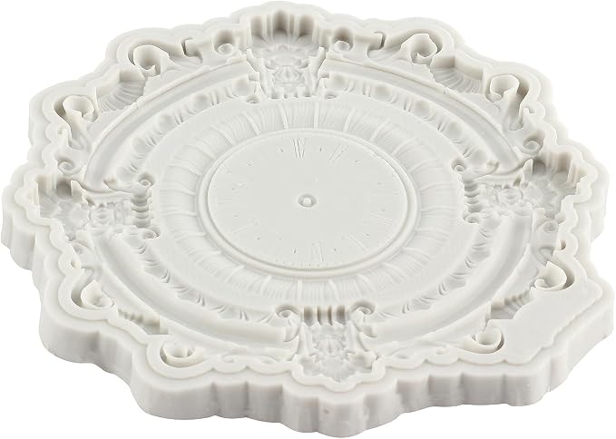 Baroque Clock Fondant Mold Baroque Style Fondant Silicone Mold For Sugar Cake Decorating Cupcake Topper Candy Chocolate Gum Paste Polymer Clay