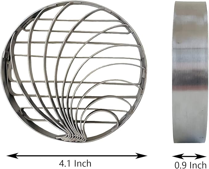 Concha Cutter Mexican Bread Mold Made Of Stainless Steel 4.1 Inch Concha Stamp Two Sided Mold For Pan Dulce Mexicano Cortadora De Pan, Bread Shape Cutter
