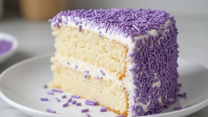 NCS Pearlized Lavender Jimmies Edible Sprinkles – Cupcake, Cake & Cookie Decorations, 7 oz