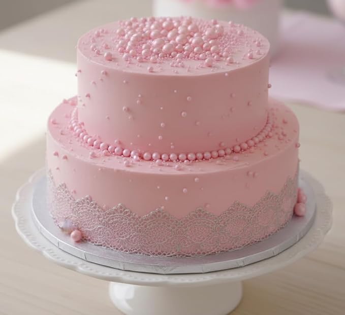 Pink Edible Pearl Sprinkles-26 Styles Mixed Size Round, Edible Candy | 26 Styles Mixed Size Round, Edible Candy, For Cakes, Cupcakes, Cookies, Donuts & Ice Cream, Food Grade, Cake Toppers