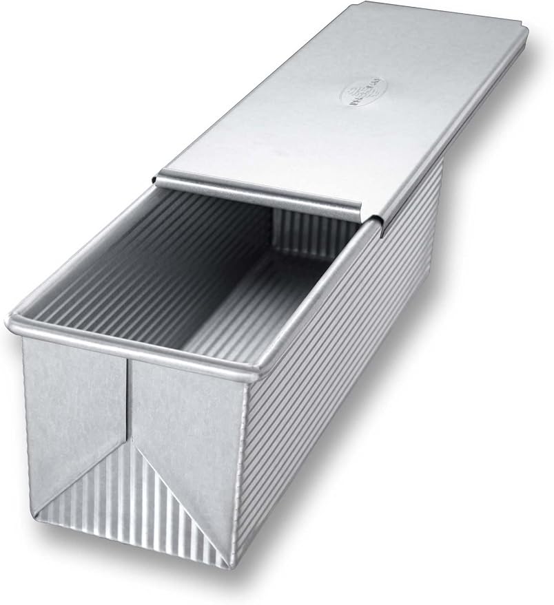 USA Pan Pullman Loaf Pan, 9 x 4 x 4, Aluminized Steel (Pack of 3)