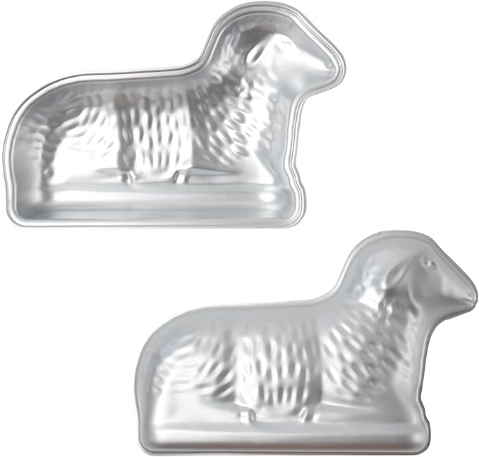 Easter Cake Pan Premium Lamb Shaped Cake Pan,Lamb Cake Tin, Baking Pan,Aluminum, Birthday And Occasion Cakes Easter