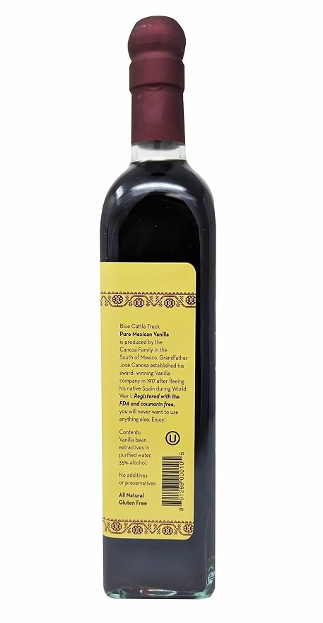 Blue Cattle Truck Trading Co. Pure Mexican Vanilla Extract, Large, 16.7 Ounce