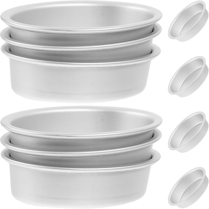 VOSAREA 10pcs Oval Cheesecake Baking Pan Cheese Pan Bread Mold Baking Tools Nonstick Molds Easy Clean Home Professional Use