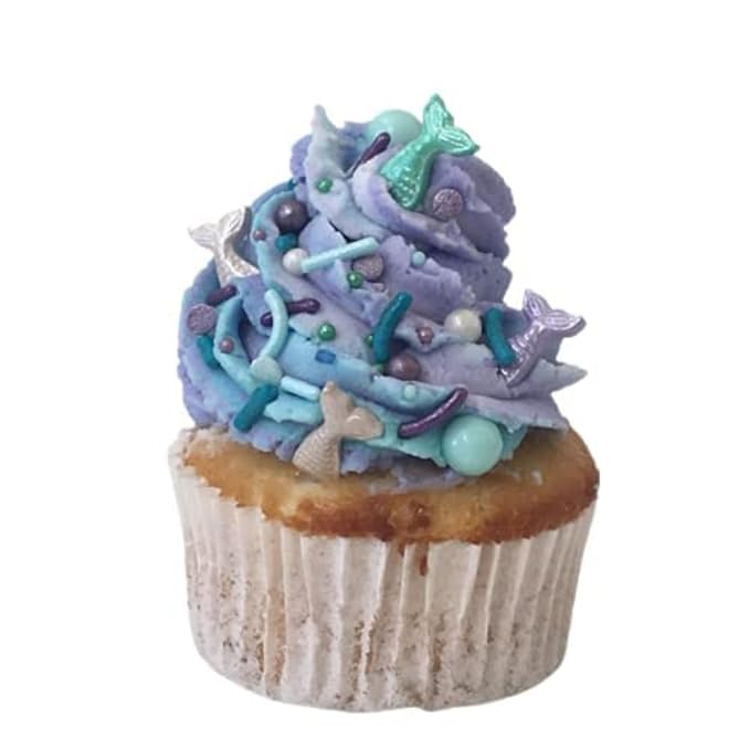 COOL MOM SPRINKLES Girl Birthday Sprinkles (4 oz.) – Themed Sprinkles for Decorating Birthday Cakes, Cupcakes, Cookies & Desserts – Mixed in the USA/Gluten-Free (Purple Mermaid)