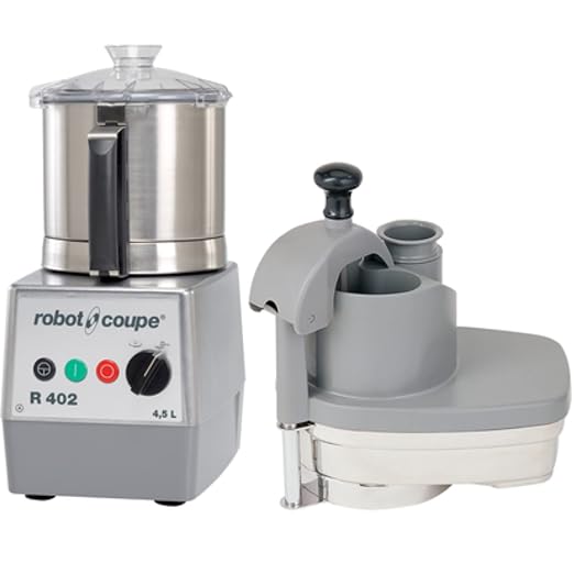 Robot Coupe R402A 2-Speed 4.5-Quart Combination Continuous Feed Commercial Food Processor, 120v