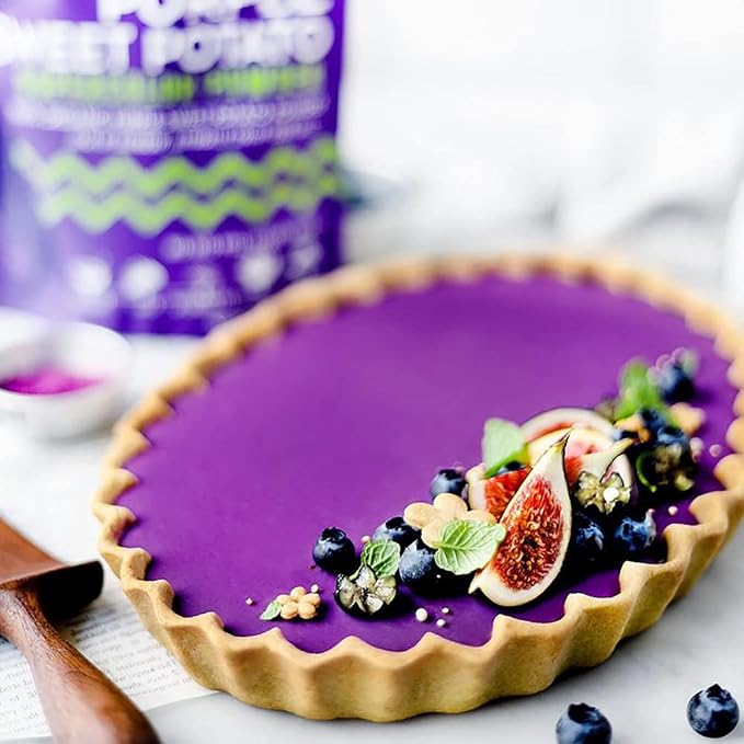 Suncore Foods Purple Sweet Potato Powder, Natural Purple Food Coloring,16oz | Non-GMO, Natural Purple Food Coloring Powder from Sweet Potatoes, For Baking, Smoothies, Desserts, Gluten-Free, Vegan