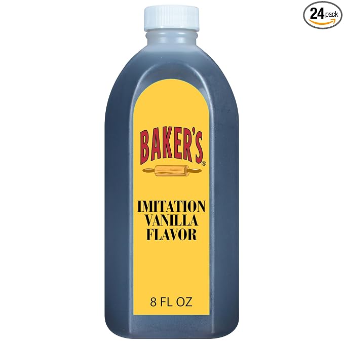 Baker's Imitation Vanilla Flavor, 8 fl oz (Pack of 24)