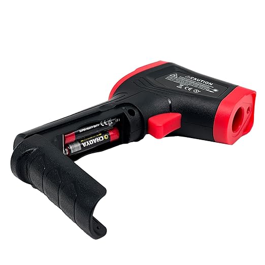 Digital Infrared Thermometer Gun for Cooking,-58 to 1112 °F Laser Temperature Gun with Adjustable Emissivity&MAX&MIN,IR Thermometer for Pizza,Oven,Grill,Kitchen,BBQ,Meat,Food,Griddle (not for Human)