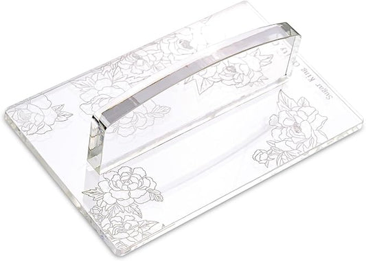 KALAIEN Fondant Smoother with Handle Acrylic Cake Smoother Tool for Icing fondant tools set-Square