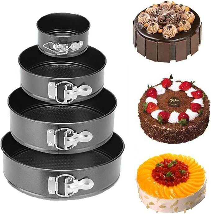 Springform Cake Pans Springform Cake Mould Non-Stick Leakproof Round Cake Pan with Removable Bottom Cake Pan Household Baking Tools for Holiday Birthday Use Multi Size