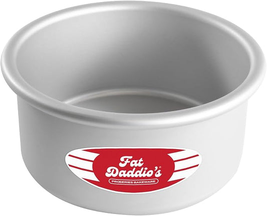 Fat Daddio's PRD-63 Anodized Aluminum Round Cake Pan, 6 x 3 inch