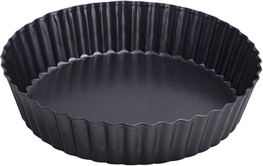 Webake 9.5 Inch Tart Pan Heavy Duty Quiche Pan Removable Bottom Nonstick Deep Baking Dish Pie Plate Pie Mold