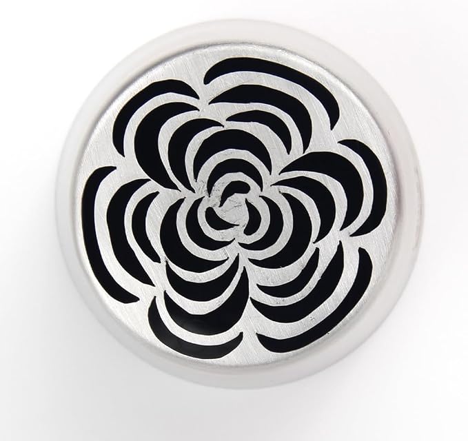 1 Piece Stainless Steel Extra Large Russian Flower Icing Tips,Cake Decorating Piping Nozzles for Cupcakes Bouquet,Pastry Frosting Russian Piping Tips,Flower Frosting Nozzles for Decorating