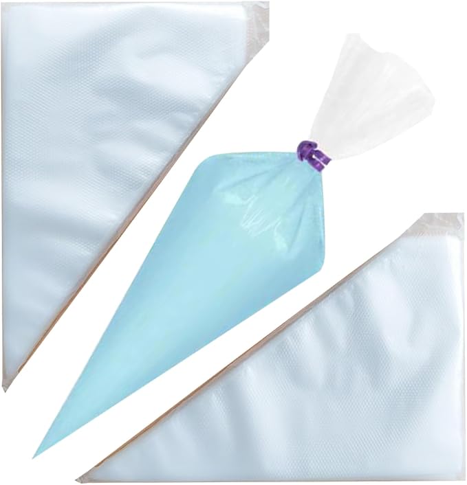 Piping Bags - 12 Inch Disposable Icing Bags, 200 PCS Disposable Decorating Bags for Frosting, Pastry Bags Disposable, Great for Cakes and Cookies Decoration, S/M/L, clear