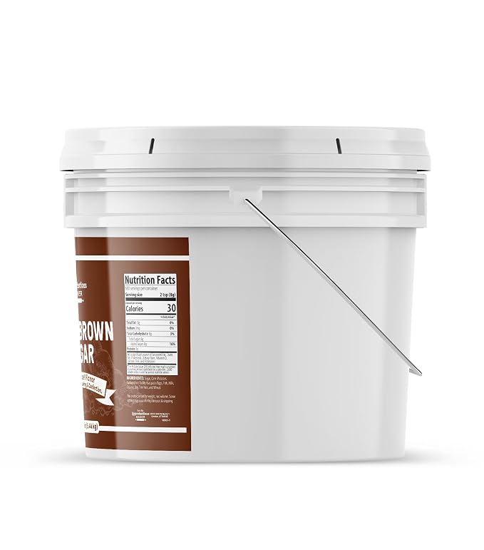 Unpretentious Dark Brown Sugar, Great for Baking, Rich Caramel Flavor, Sweetener (192 Ounces)