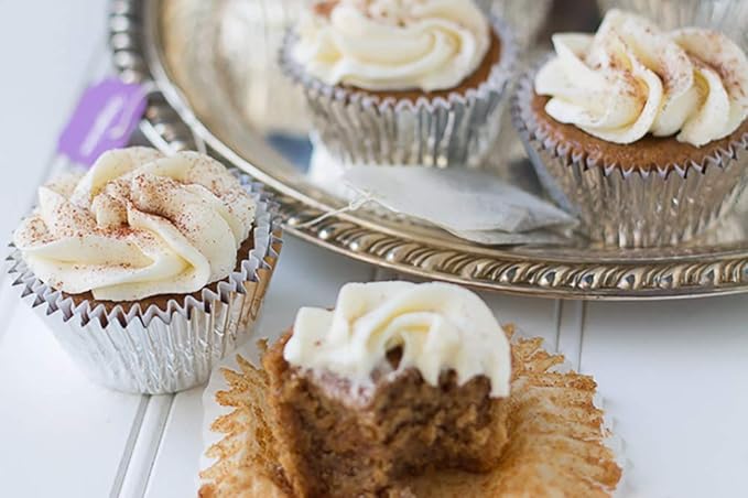 Gifbera Silver Foil Jumbo Cupcake Liners Metallic Muffin Baking Cups, 160-Count