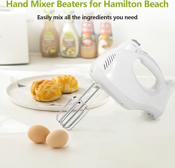 Alocs Hand Mixer Beaters Blender Attachments, Hand Mixer Replacement Beaters for Hamilton Beach Hand Mixers 62682RZ 62692 62695V 64699 Electric Mixer Replace Parts - 2 Pack