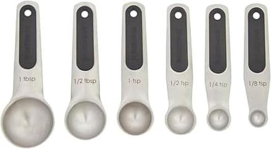 Farberware Professional Stainless SteelMeasuring Spoons Precision and Ease in Every Scoop, Features Magnetic Handles for Easy Storage, Dishwasher Safe