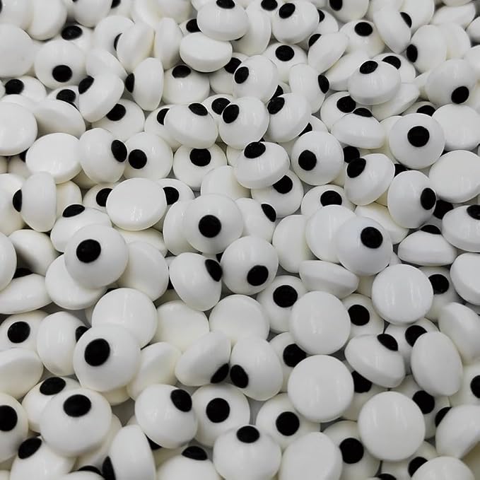 1 Bottle Candy Eyes Eyeballs - Cake Cupcake Toppers - Edible Baking Decorations for Cupcakes, Cakes, Cookies - Halloween, Christmas, Easter, and Edible Art Project Candy78g/2.75oz