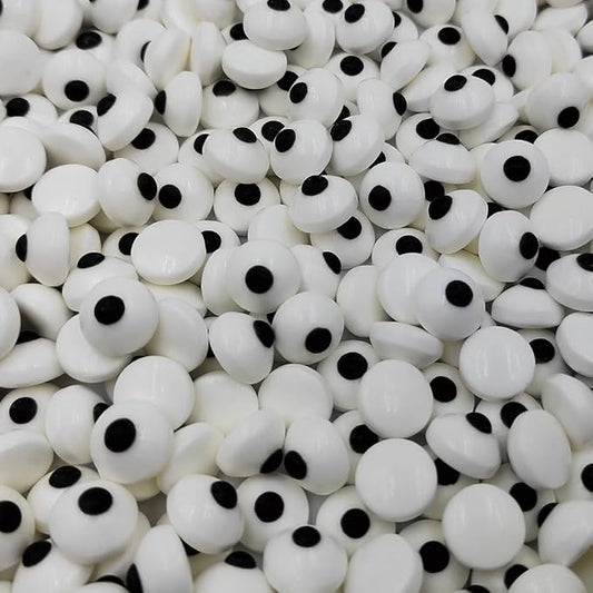 1 Bottle Candy Eyes Eyeballs - Cake Cupcake Toppers - Edible Baking Decorations for Cupcakes, Cakes, Cookies - Halloween, Christmas, Easter, and Edible Art Project Candy78g/2.75oz