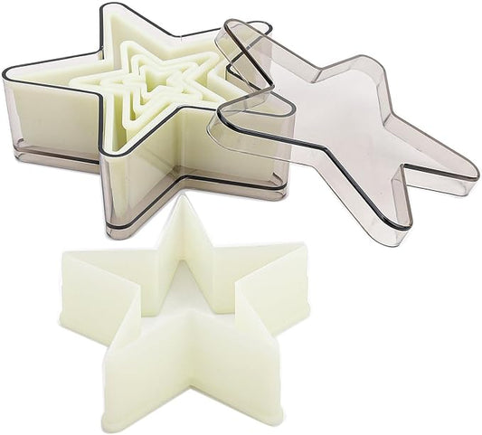 Multi-Shape Nylon Cookie Molds Round Square Star Plastic Geometry Biscuit Cutter Dough Mousse Bread Slicer DIY Bakery Utensils (Five Pointed Star)