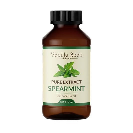 Pure Peppermint Extract for Baking and Flavoring - 4 OZ - Premium Quality Natural Flavors for Baked Goods, Desserts, & Cooking
