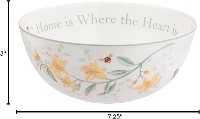 Lenox Butterfly Meadow "Home Is Where The Heart Is" Serving Bowl