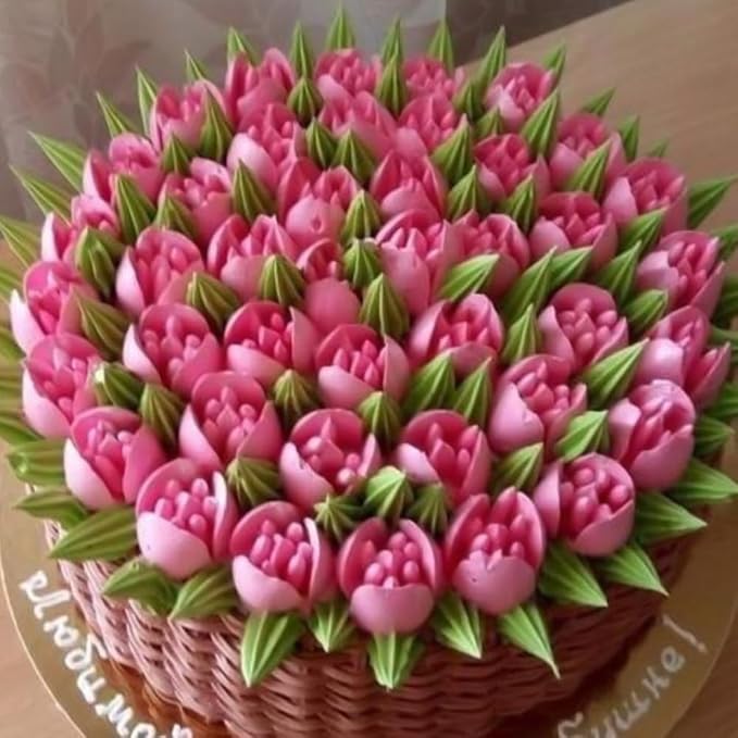 1 Piece Stainless Steel XXL Russian Flower Piping Icing Tips,Cake Decorating Piping Nozzles,Pastry Dessert Piping Tips,Flower Frosting Nozzles for Decorating