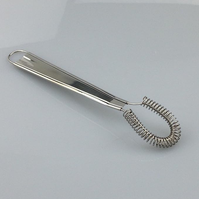 Stainless Steel Mini Spring Egg Beater Silicone Whisk Magic Hand Held Sauce Stirrer Blender Milk Frother Foamer Coffee Mixer (Steel Coil)