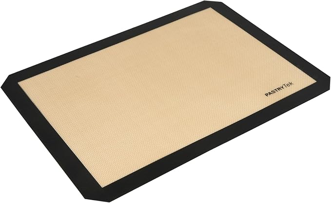 Restaurantware Non-Stick Baking Mat - 1 Count 11.8 x 15.7 Inches Silicone Baking Sheet Liner Heat-Resistant Reusable Pastry Mat Durable Non-Slip Black