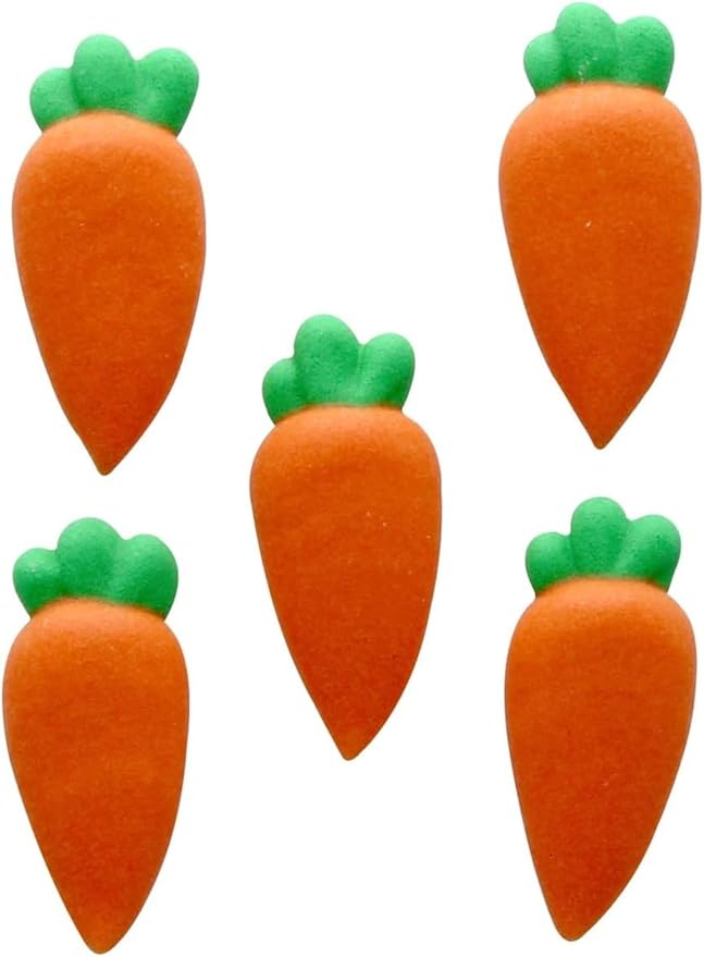 Culpitt 381 Carrot Sugar Pipings 12 Pack, 2.5 Centimetre, Orange