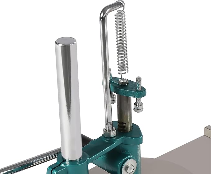 Pizza Dough Press, 7.9" Manual Pizza Pastry Press Machine with 0.2in Plate Pizza Dough Maker Machine Thickness Adjustable for Home Commercial Use