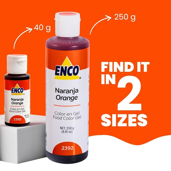 ENCO Gel Food Coloring 8.8 oz (Orange)