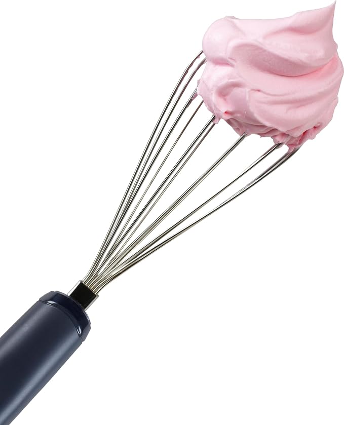 GoodCook Everyday Balloon Whisk with Stainless Steel Wire Whips, 10.5-Inch, Black
