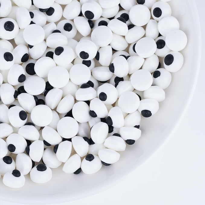 Mini Candy Eyes for Decorating 4.6 oz Edible Small Eyeballs Halloween Sprinkles for Cake Cupcakes Toppers Cookies Baking Decoratings Christmas (7mm Eyes)