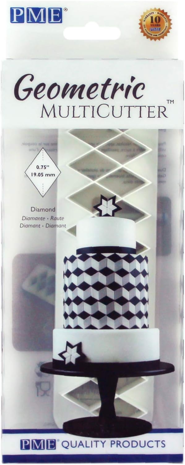 PME Geometric Multicutter for Cake Design Diamond, Small Size, 0.75 Inch