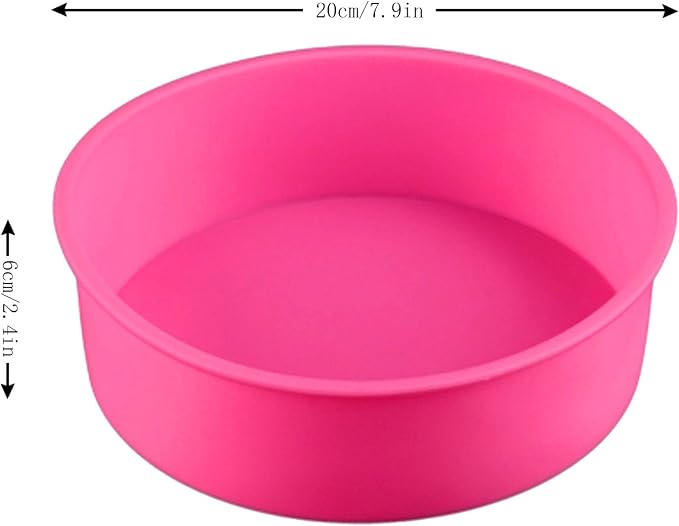 Baking Silicone 8-Inch/20cm Springform Pan Protector for 7 inch and 6 inch Round Cheesecake Silicone Baking Pan Accessories Preventing Water from Entering the Springform Pan