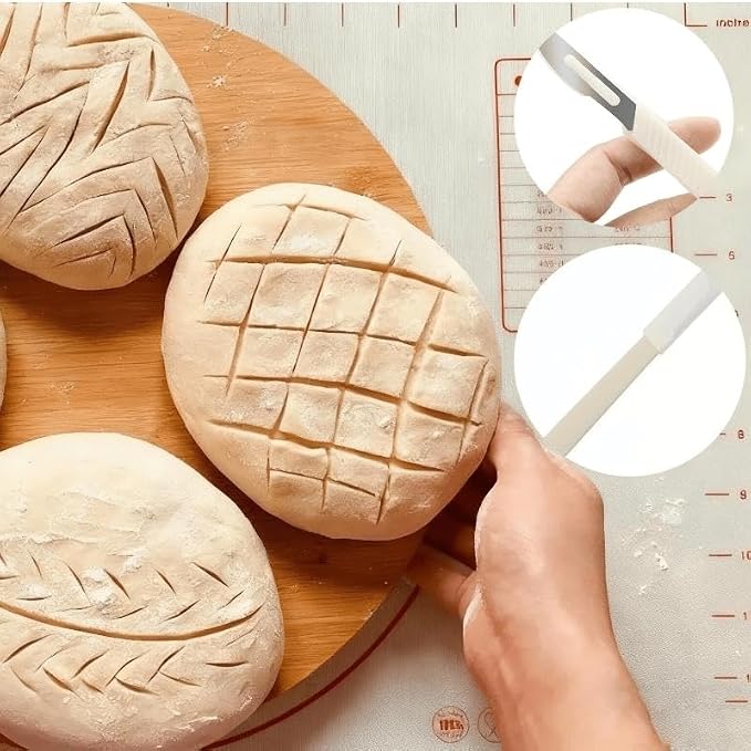 Bread Lame Tool,Sourdough Scoring Tool, Essential Lame Bread Tool for Artisan Sourdough Baking, Multi-Functional Dough Cutter with Protective Cover